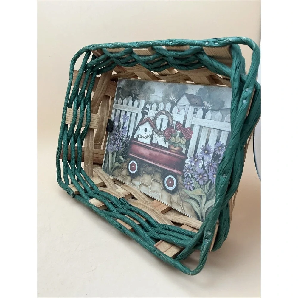 KL Woodworks, Hand-Crafted Wall Basket Americana‎ Decor, Wagon Gate